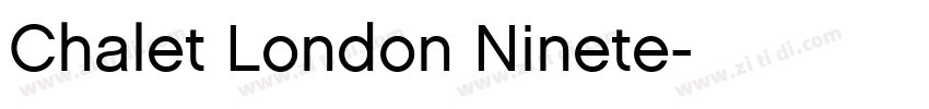 Chalet London Ninete字体转换 Chalet London Ninete字体转换